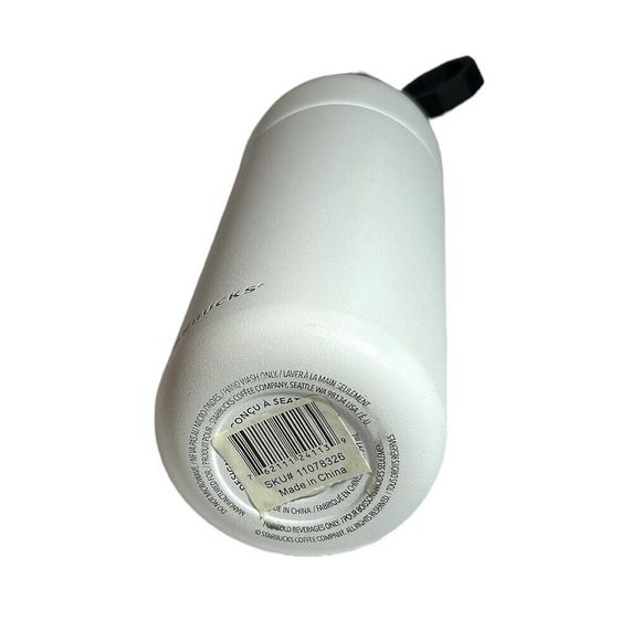 Starbucks China White Tumbler Bottle With Bronze Color Lid - Picture 5 of 10